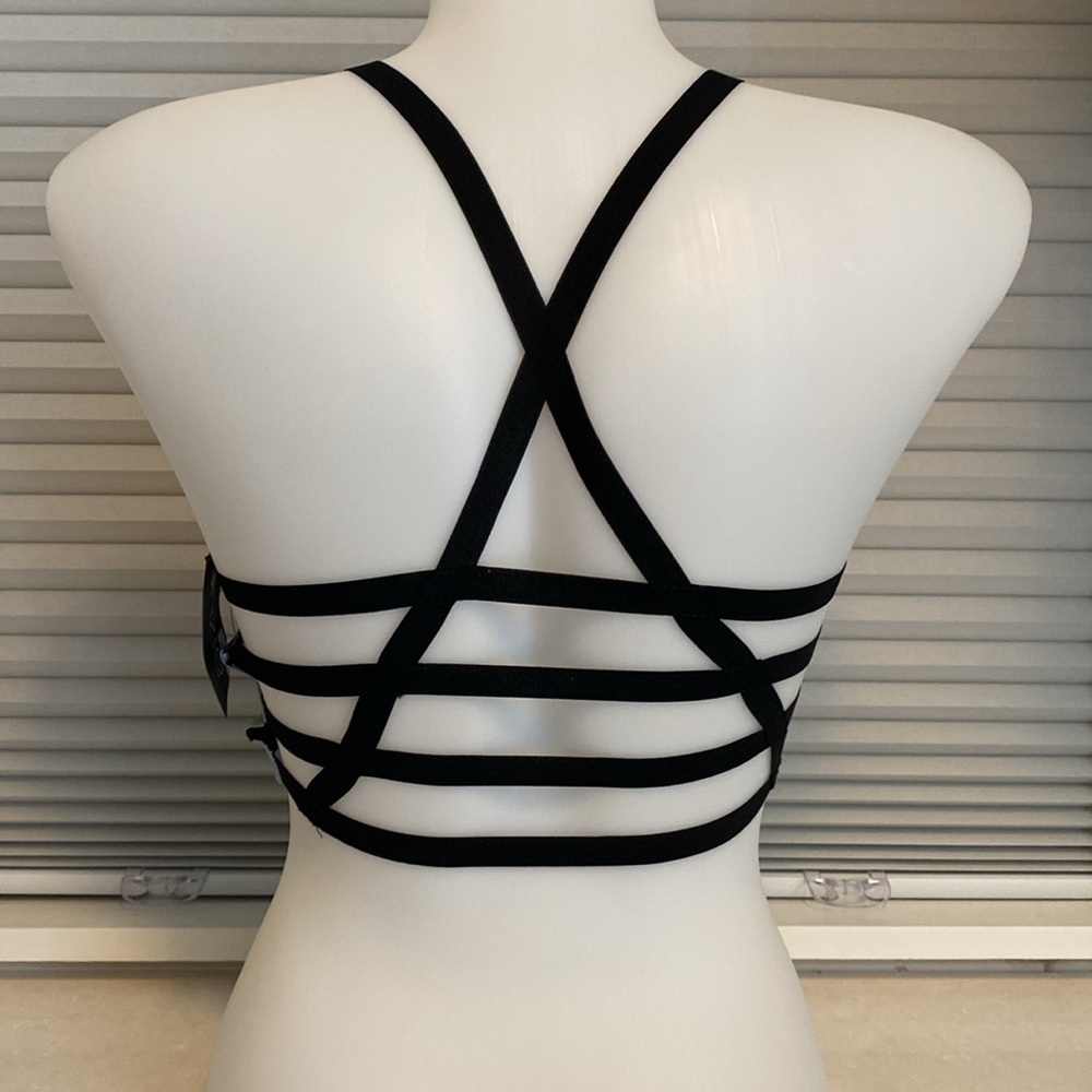 Onzie Flow Yoga High Neck Graphic Bra. BNWT - Picture 3 of 12